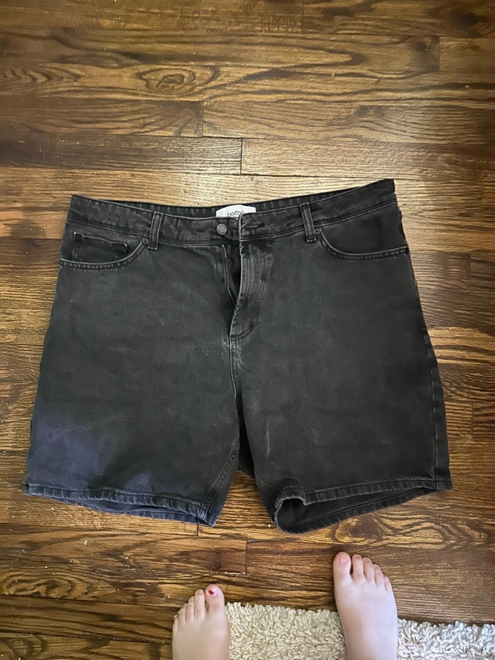 RARE Both& Black Jean Shorts size 38” waist